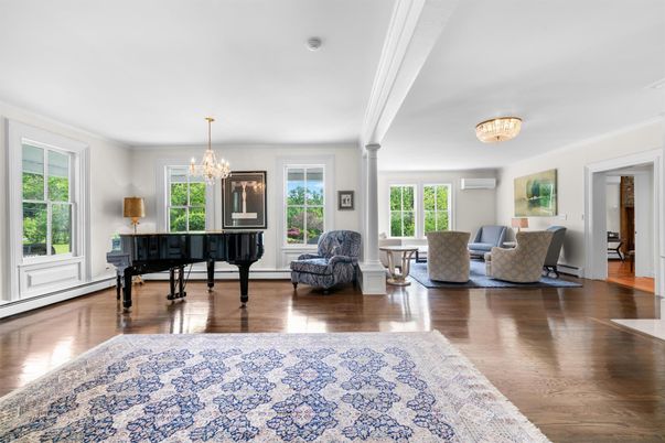 Chandelier, Interior, Living room, Piano, Wood Texture Flooring