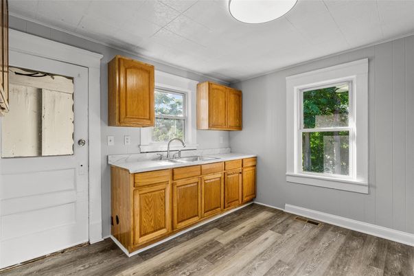Interior, Kitchen, Wood Texture Flooring