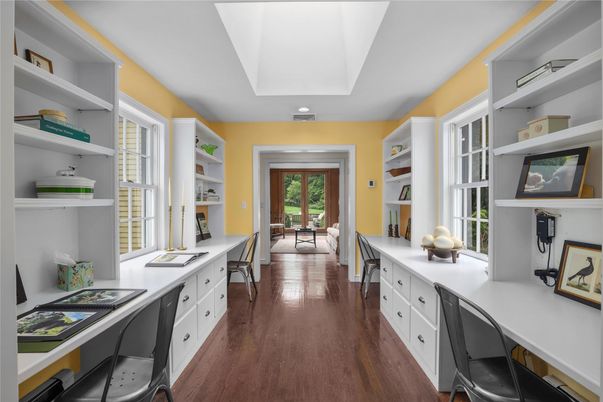 Home Office, Interior, Wood Texture Flooring