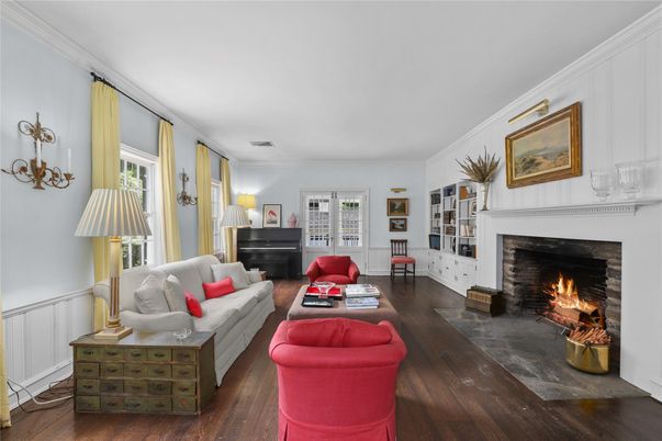 Fireplace, Interior, Living room, Piano, Wood Texture Flooring