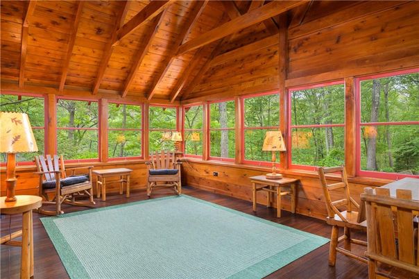 Interior, Sun Room, Wooden Beams, Wooden Ceilings, Wood Texture Flooring, Wooden Walls