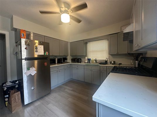 Interior, Kitchen, Wood Texture Flooring