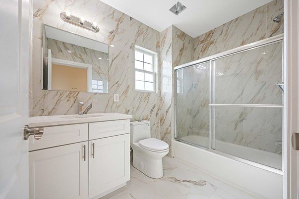 Bathroom, Glass Shower, Interior, Marble, Marble Walls