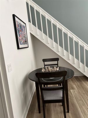 Dining room, Interior, Wood Texture Flooring