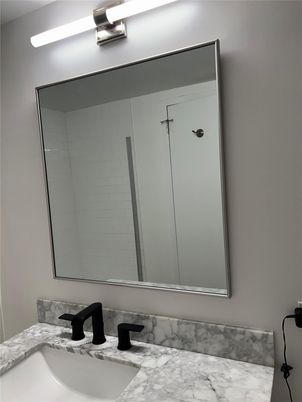 Bathroom, Glass Shower, Interior, Marble