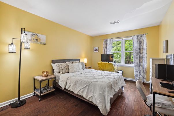 Bedroom, Interior, Wood Texture Flooring
