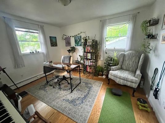 Home Office, Interior, Wood Texture Flooring