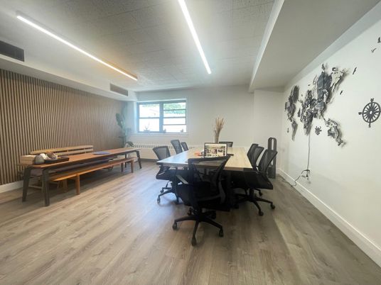 Home Office, Interior, Wood Texture Flooring