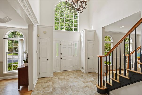 Chandelier, Interior, Recessed Lighting, Wood Texture Flooring