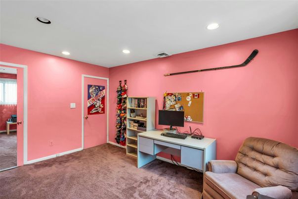 Home Office, Interior, Recessed Lighting