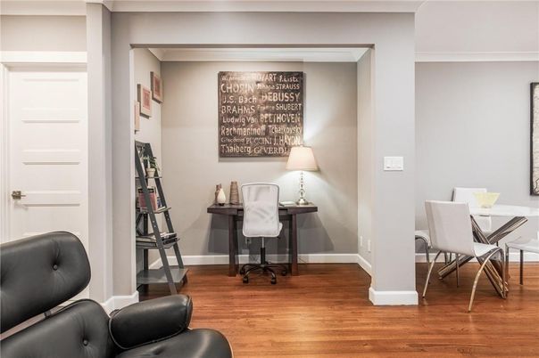 Home Office, Interior, Wood Texture Flooring