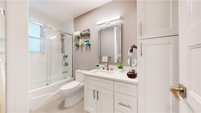 Bathroom, Glass Shower, Interior