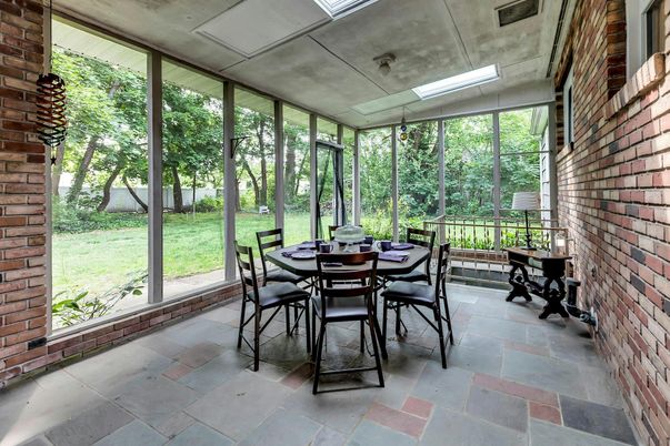 Dining room, Interior, Stone Walls, Sun Room
