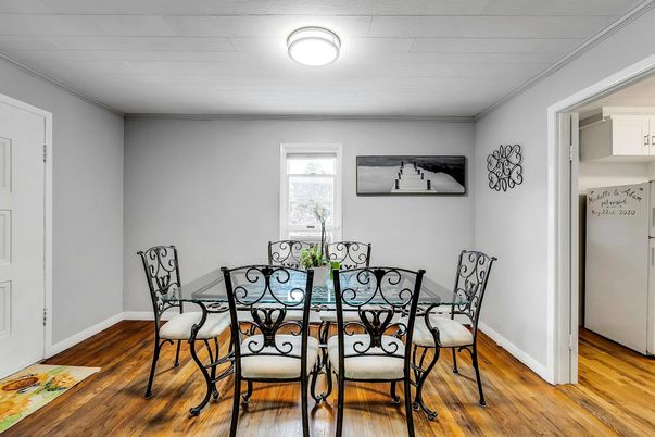 Dining room, Interior, Wood Texture Flooring