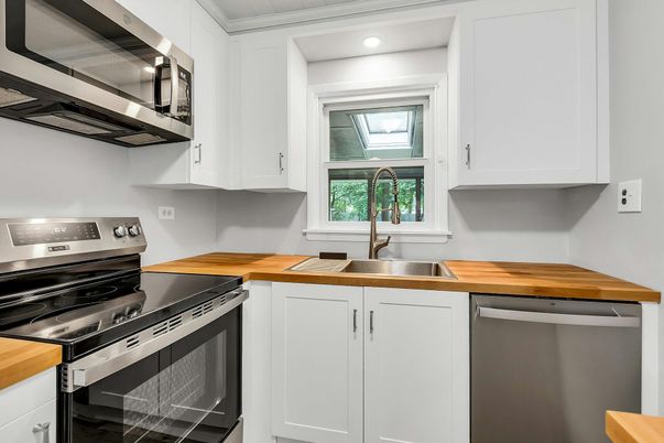 Interior, Kitchen, Recessed Lighting, Stainless Steel Appliances