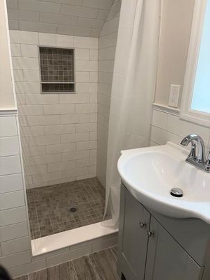 Bathroom, Interior, Wood Texture Flooring