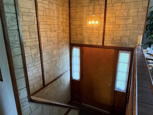 Interior, Pendant Lights, Stone Walls
