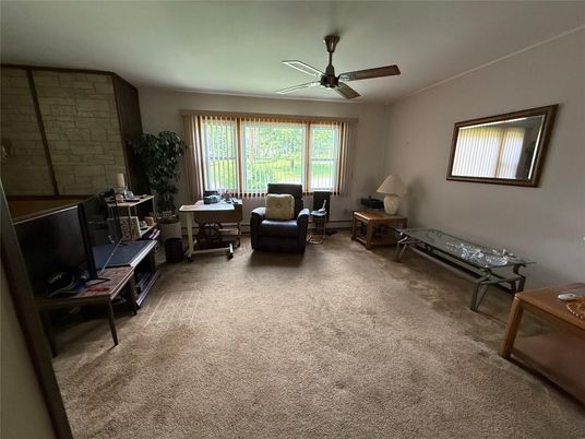 Interior, Living room, Stone Walls