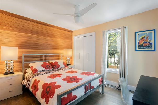Bedroom, Interior, Wood Texture Flooring, Wooden Walls