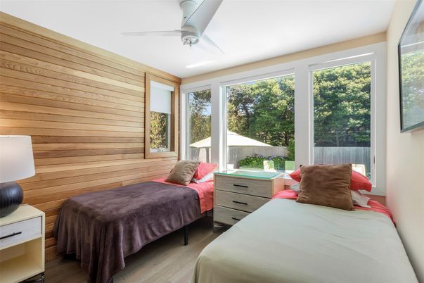 Bedroom, Interior, Wood Texture Flooring, Wooden Walls