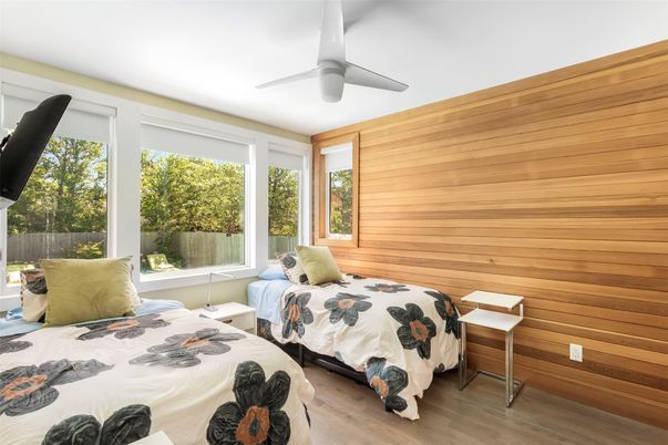 Bedroom, Interior, Wood Texture Flooring, Wooden Walls