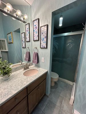 Bathroom, Glass Shower, Interior