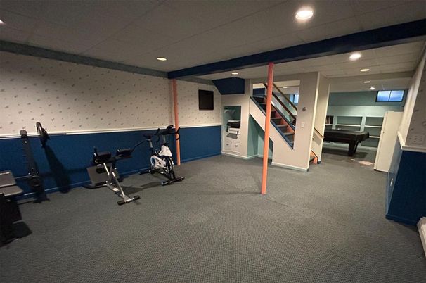 Fitness Equipment, Interior, Recessed Lighting