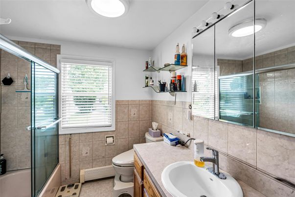Bathroom, Dual Sink Vanities, Glass Shower, Interior
