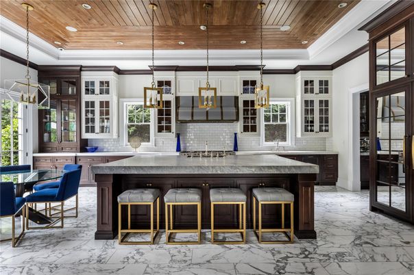 Interior, Marble, Pendant Lights, Recessed Lighting, Wooden Ceilings