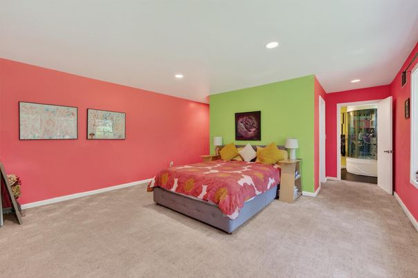 Bedroom, Interior, Recessed Lighting