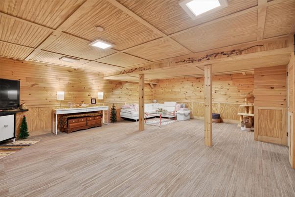 Bedroom, Interior, Wooden Ceilings, Wooden Walls