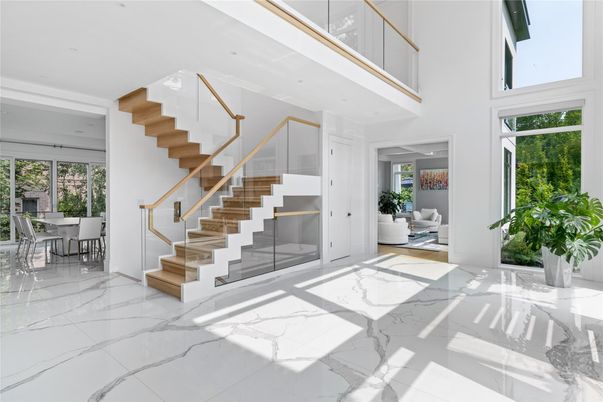 Dining room, Interior, Marble, Recessed Lighting