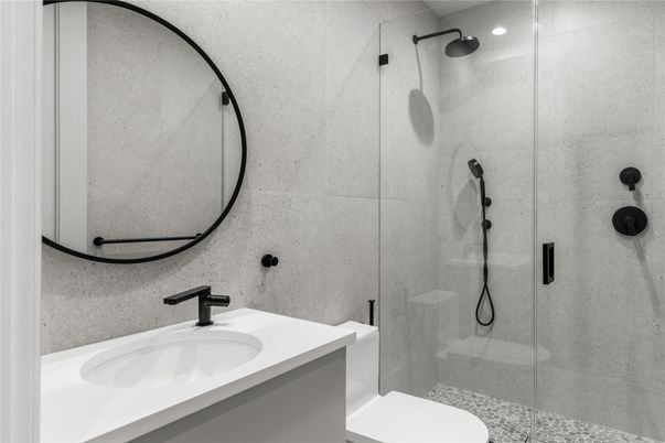 Bathroom, Glass Shower, Interior
