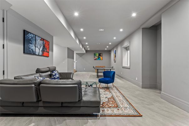 Interior, Living room, Recessed Lighting