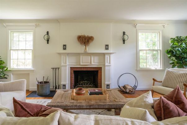 Fireplace, Interior, Living room, Wood Texture Flooring