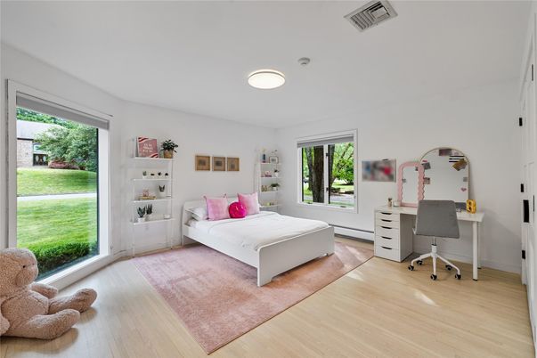 Bedroom, Home Office, Interior, Wood Texture Flooring