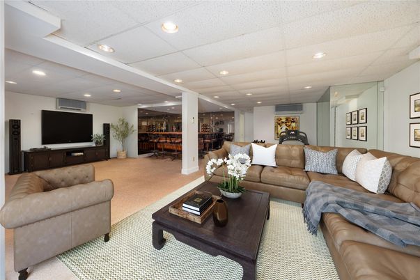 Interior, Living room, Recessed Lighting