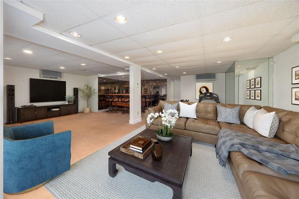 Interior, Living room, Recessed Lighting