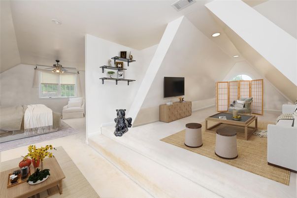 Interior, Living room, Recessed Lighting