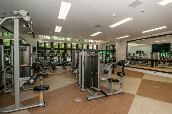 Fitness Equipment, Gym, Interior, Recessed Lighting