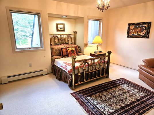Bedroom, Chandelier, Interior