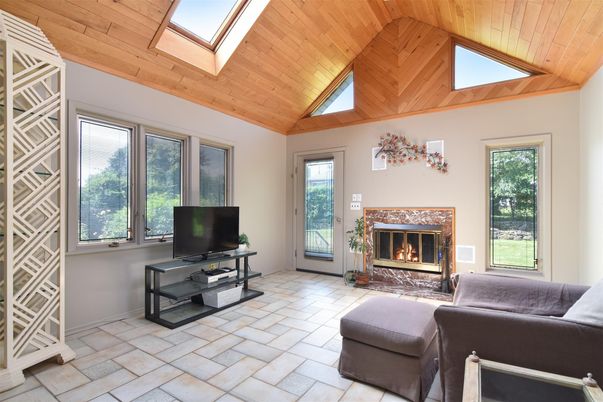 Fireplace, Interior, Wooden Ceilings