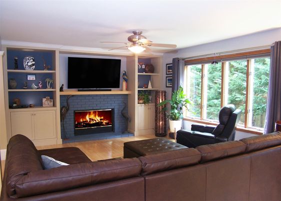 Fireplace, Interior, Living room, Wood Texture Flooring