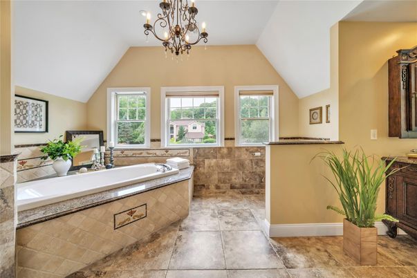 Bathroom, Chandelier, Interior