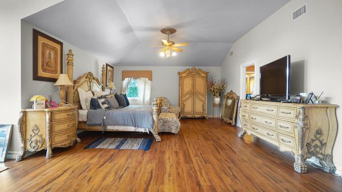 Bedroom, Interior, Wood Texture Flooring