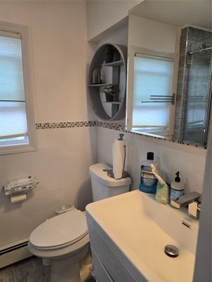 Bathroom, Interior, Wood Texture Flooring