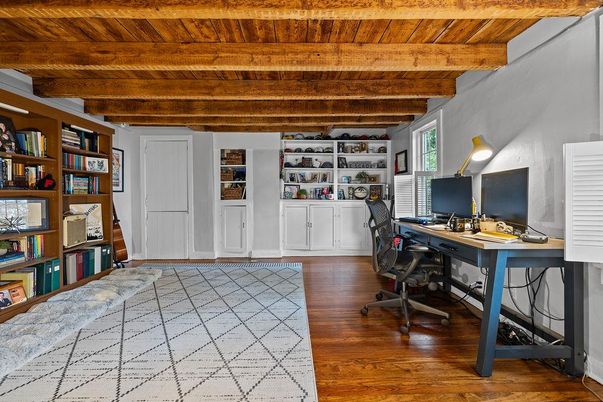 Home Office, Interior, Wooden Beams, Wooden Ceilings, Wood Texture Flooring