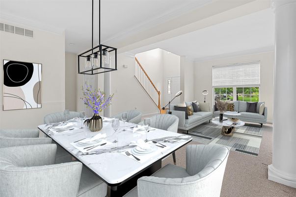 Dining room, Interior, Living room, Pendant Lights