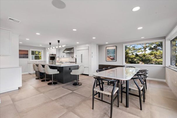 Dining room, Interior, Kitchen, Pendant Lights, Recessed Lighting