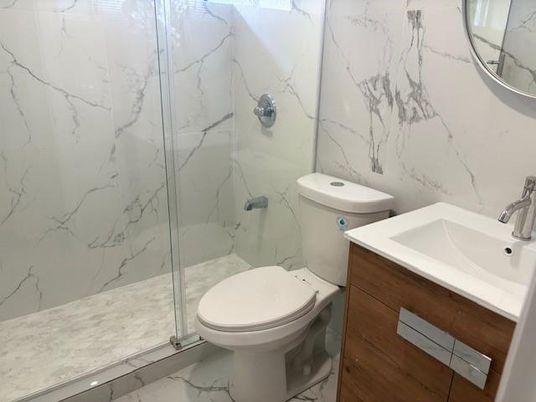 Bathroom, Glass Shower, Interior, Marble, Marble Walls
